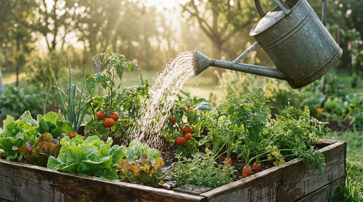 Arroser le potager